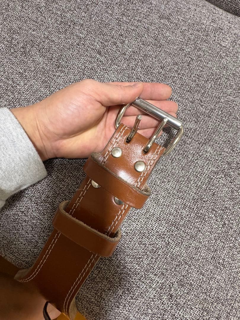 【あらら】ゴールドジム　プロレザーベルト　Ｍサイズ