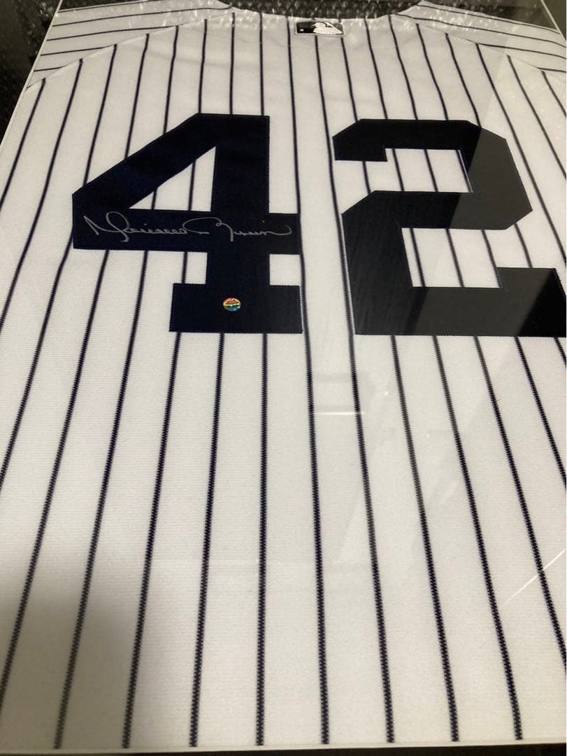 希少　刺繍サイン入り　MLB ヤンキース　 マリアノリベラ　ユニフォーム