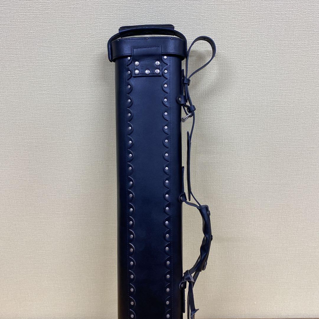 ★美品★ビリヤードキューケース レザー製 ブラック