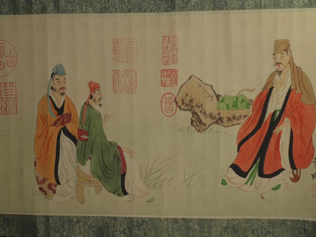 骨董市仕入れ品　中国宋時代の掛軸　激安骨董品　肉筆保証 BD444A8-2