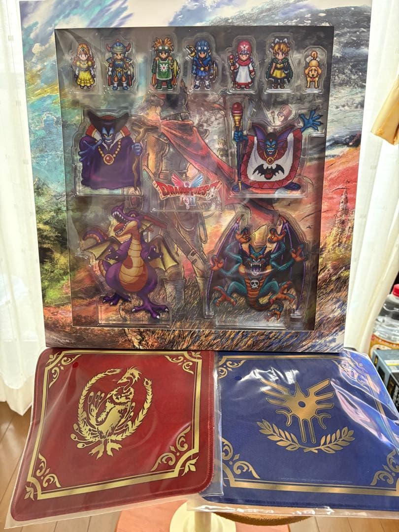 新品未開封★ドラゴンクエストⅠ&Ⅱ 公式 特典 アクリルブロック マウスパッド