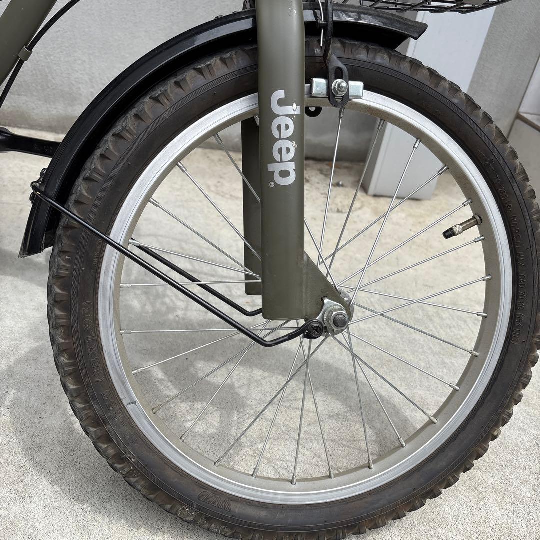 Jeep 18インチ 幼児用自転車 オリーブグリーン　※手渡し