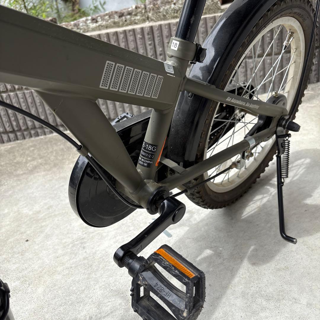 Jeep 18インチ 幼児用自転車 オリーブグリーン　※手渡し