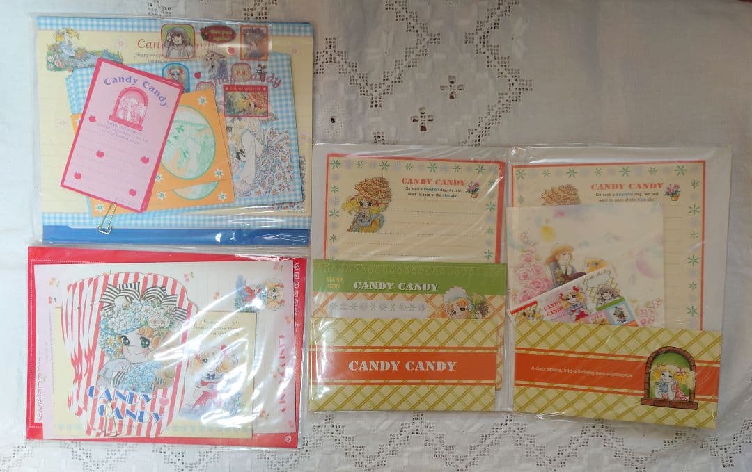 キャンディキャンディ便箋レターセットメモ帳 シールポストカード レア品まとめ売り