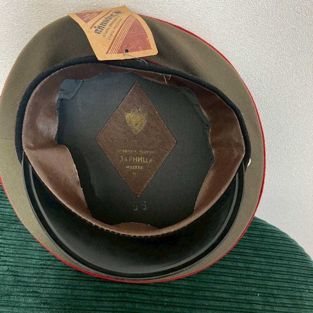 ソ連軍兵士 旧ソ連 ロシア 軍帽 帽子 当時物 ヴィンテージ ミリタリーハット