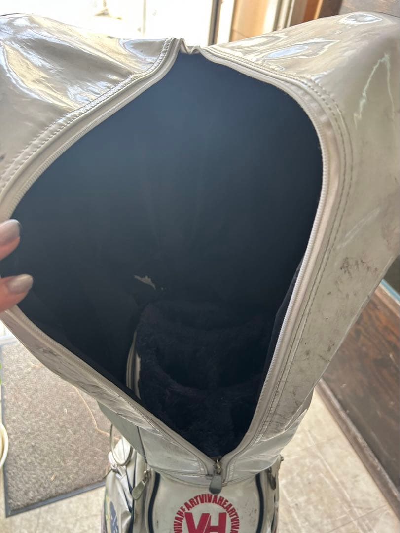 VIVA HEART ホワイト キャディバッグ