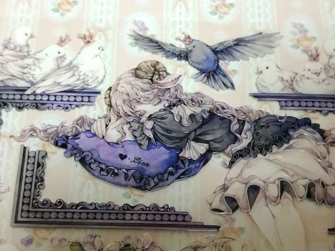 ✩再販✩J689＃天鹅记(水晶)LION切り売り海外人物マステ女の子