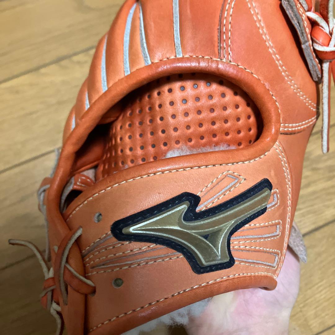 Mizuno Global Elite 硬式グローブ 右投げ用 オレンジ