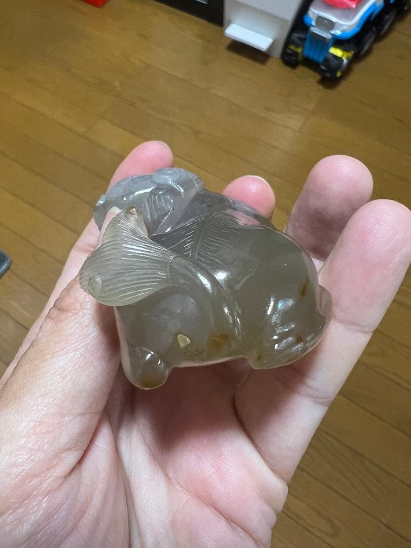 中国骨董　清時代瑪瑙獅子、アンティーク