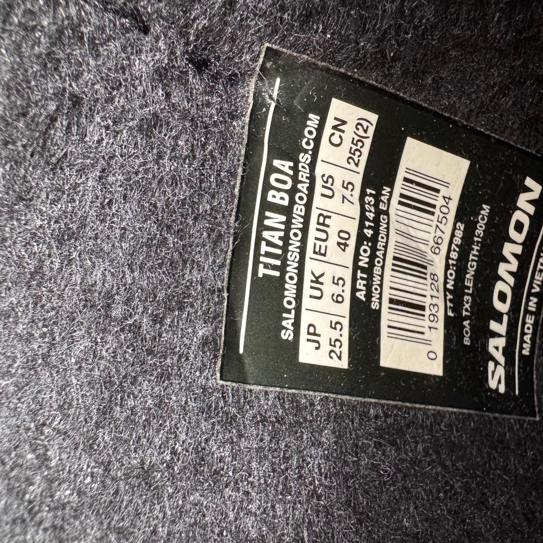 サロモンTITAN スノーボードブーツ 25.5cm BOA