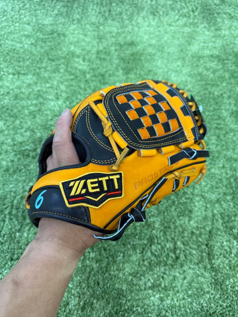 ✨源田モデル✨No.6 鈴木氏刻印あり ZETT プロステイタス 軟式内野手用