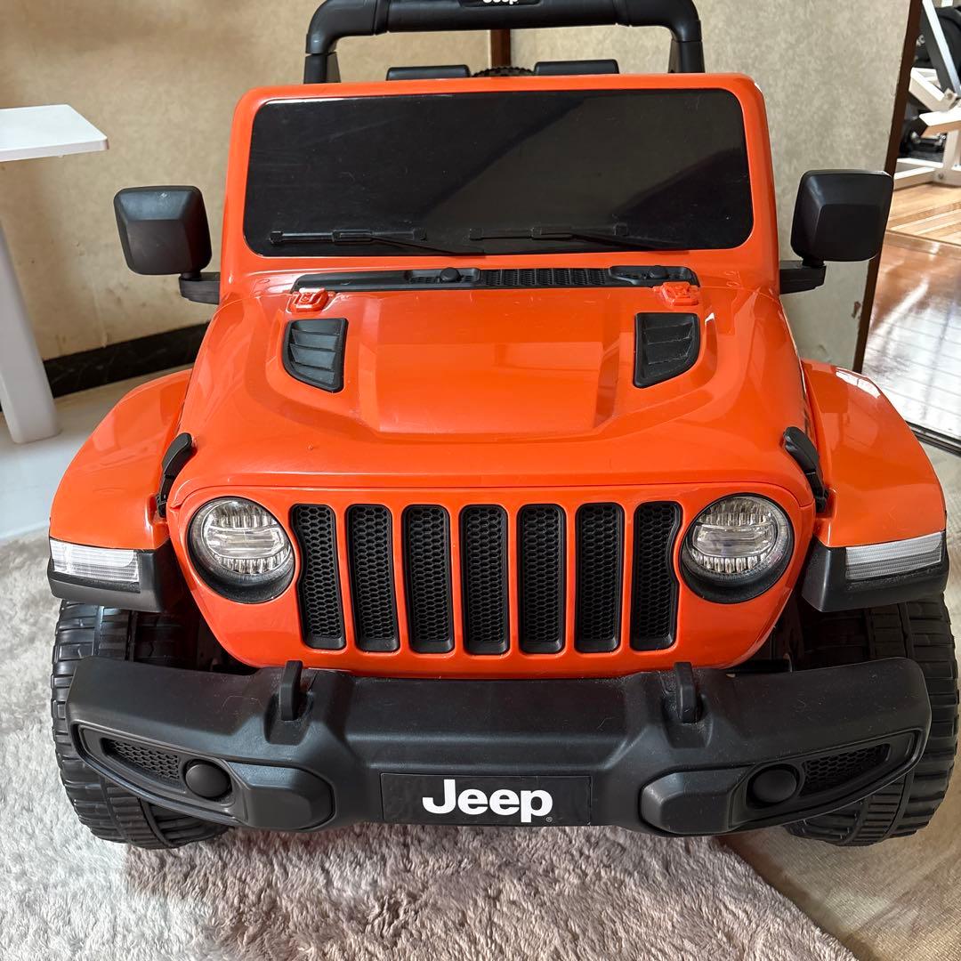 ジープ　電動　乗用　ラジコンカー　オレンジ　子供用