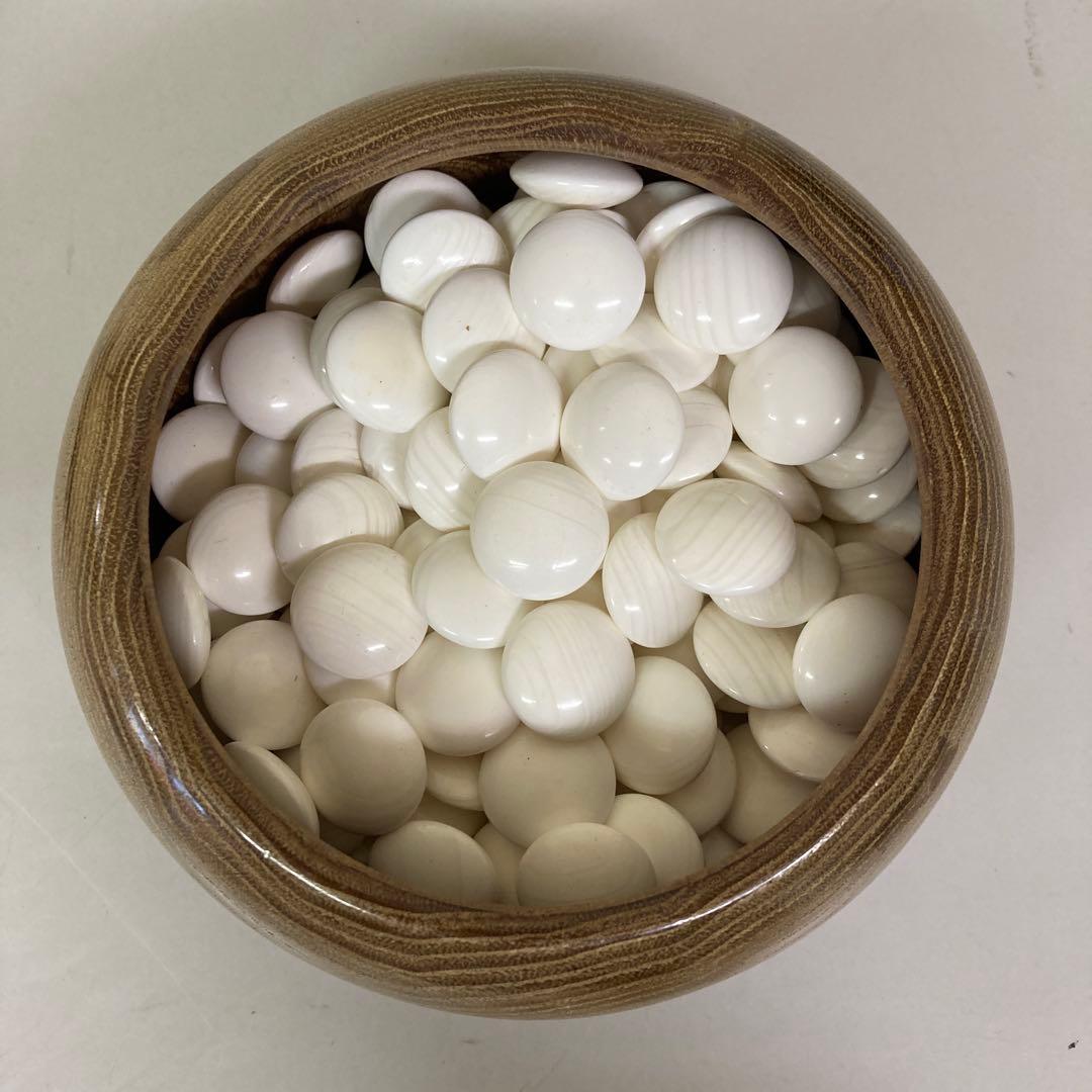 B-4 那智黒 蛤 囲碁 碁石 碁笥 囲碁セット 囲碁盤 囲碁用品 ボードゲーム