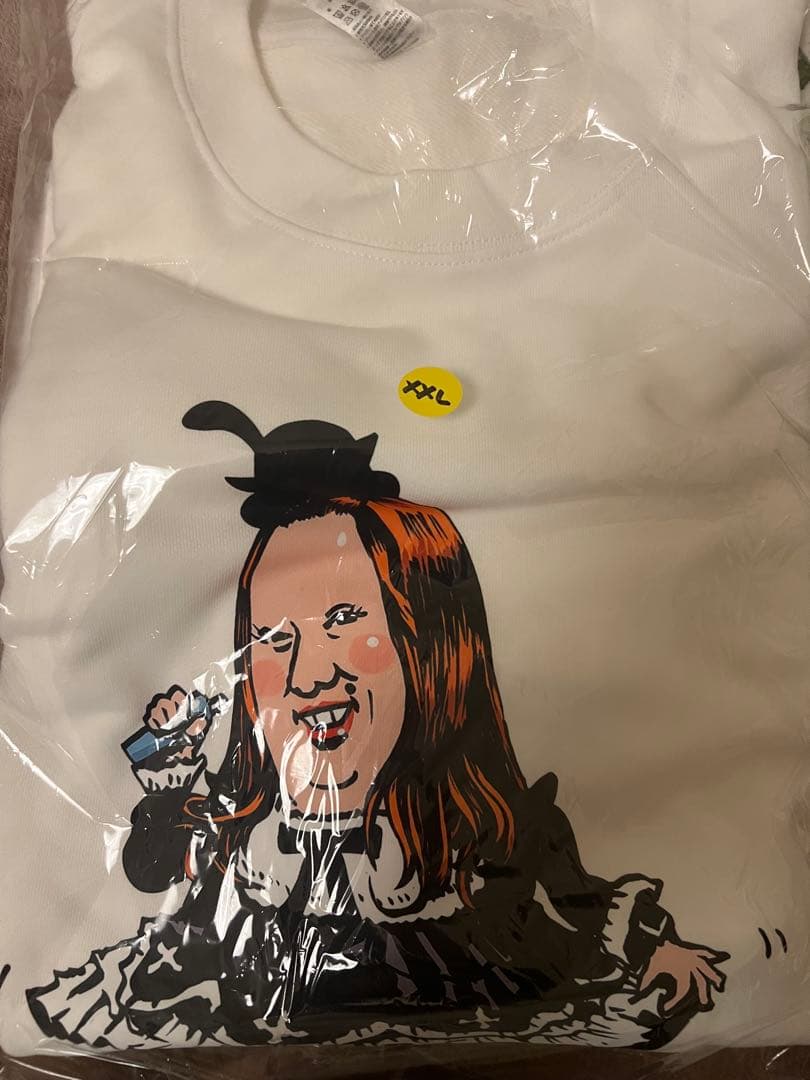 藤沢なな　もんじょり 10周年　トレーナー ホワイトXXL 白