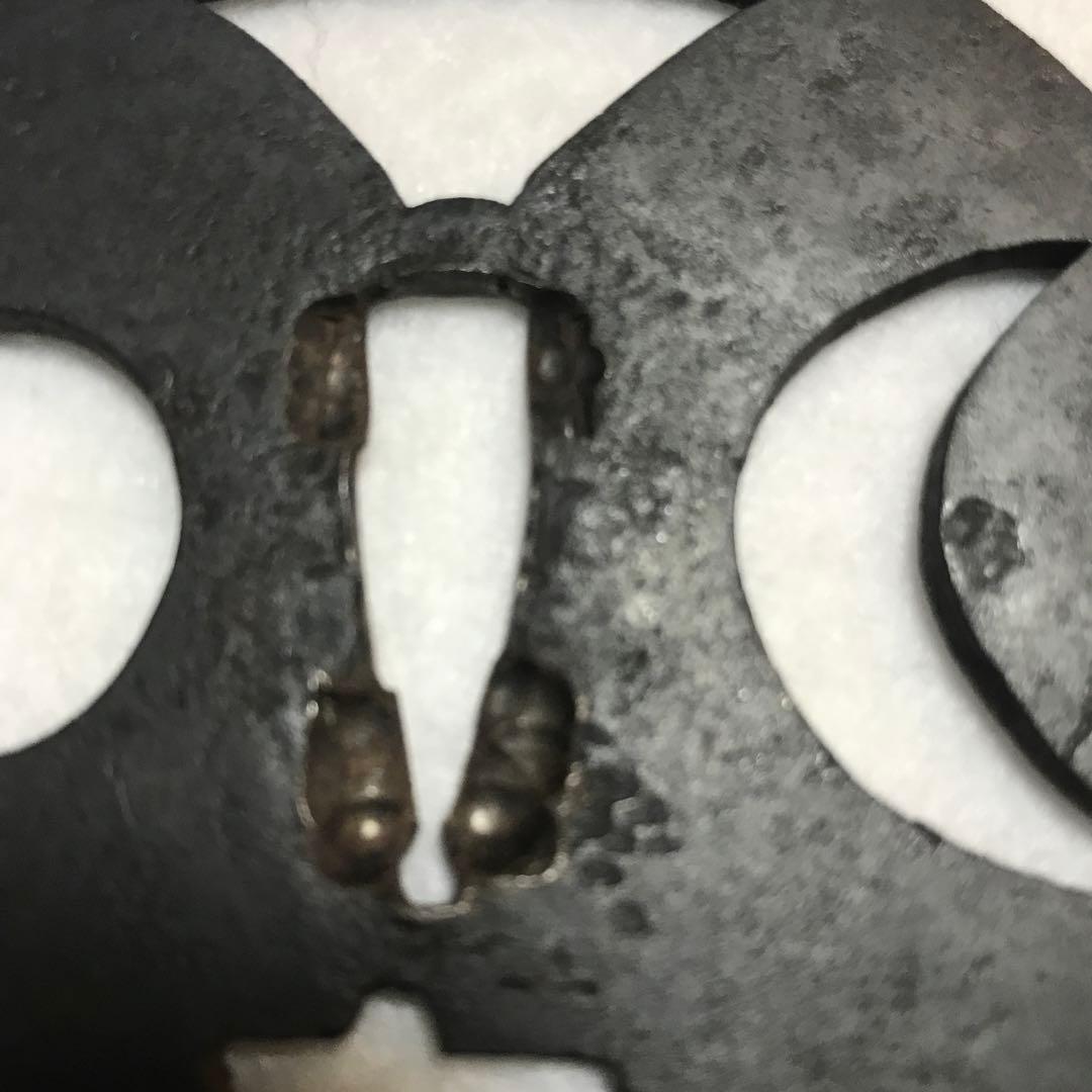 8.9センチ甲冑師？大鐔　日月富士（八）大文字