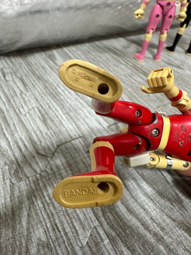 【当時物】光戦隊マスクマン フィギュア5体 1987年 バンダイ