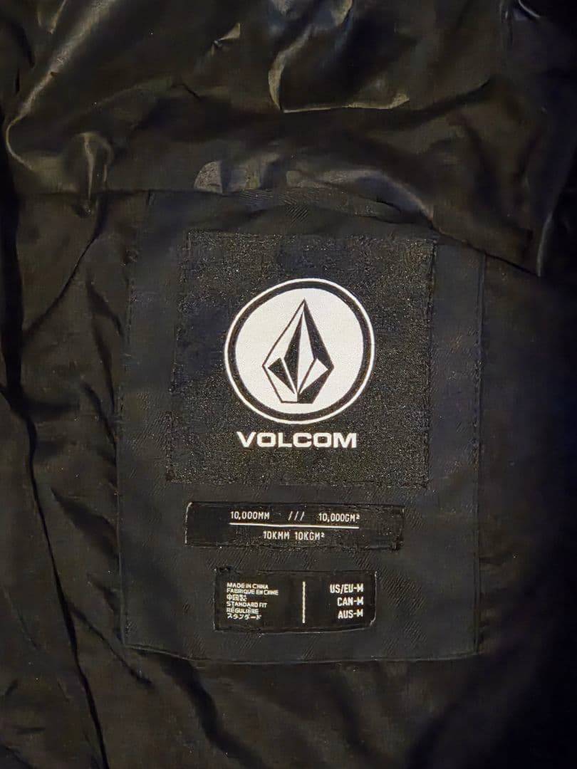 VOLCOM スノーボードジャケット ブラック/ホワイト