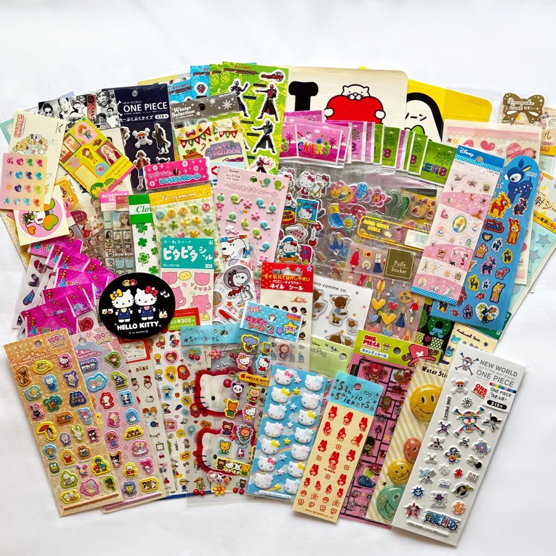 【当時物】平成 レトロ シール サンリオ ディズニー スヌーピーなど 大量