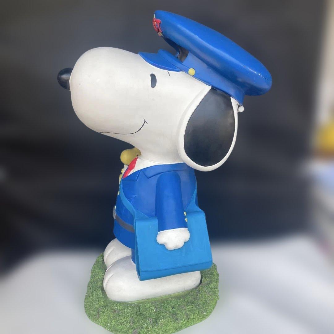 スヌーピー 郵便配達員 フィギュア 郵便ポスト 陶器製 激レア 希少
