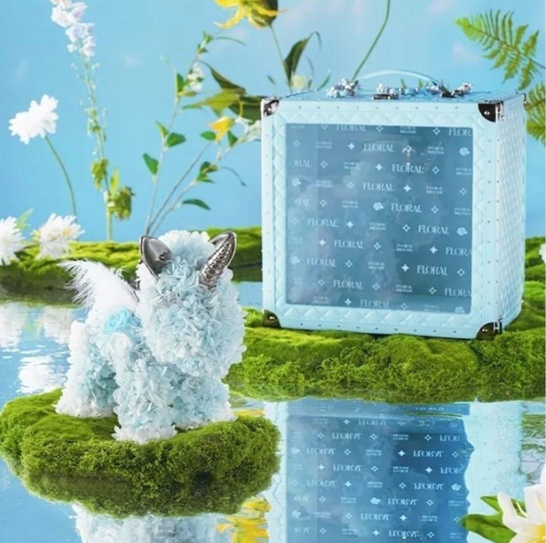 希少 ラセドゥ LaSeydoux ブルー ユニコーン ブランデー空ボトル