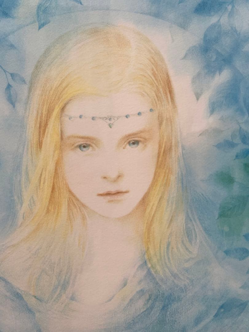 きたのじゅんこ 版画 水の精