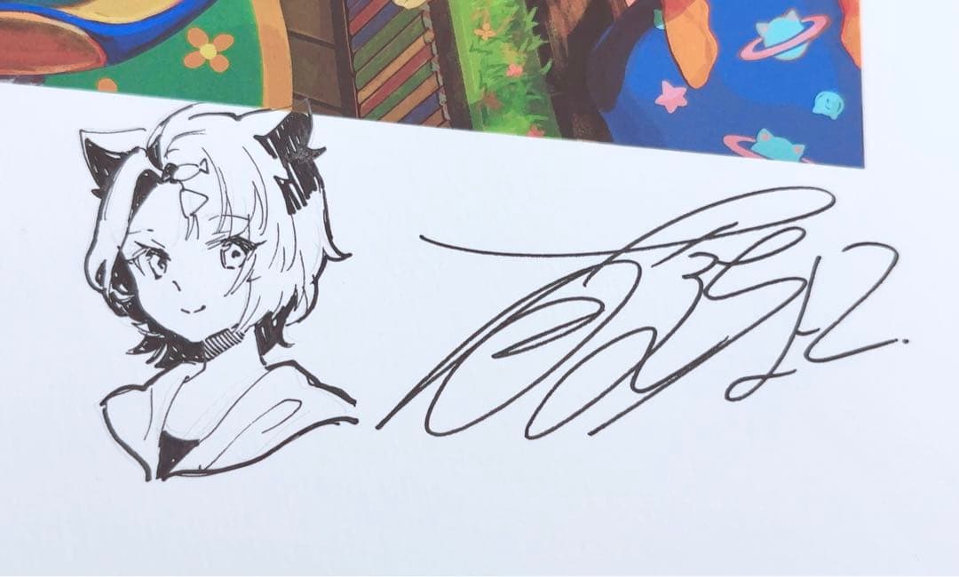 藤ちょこ 彩幻境 直筆サイン入り 直筆イラスト付き 描き下ろし アートグラフ