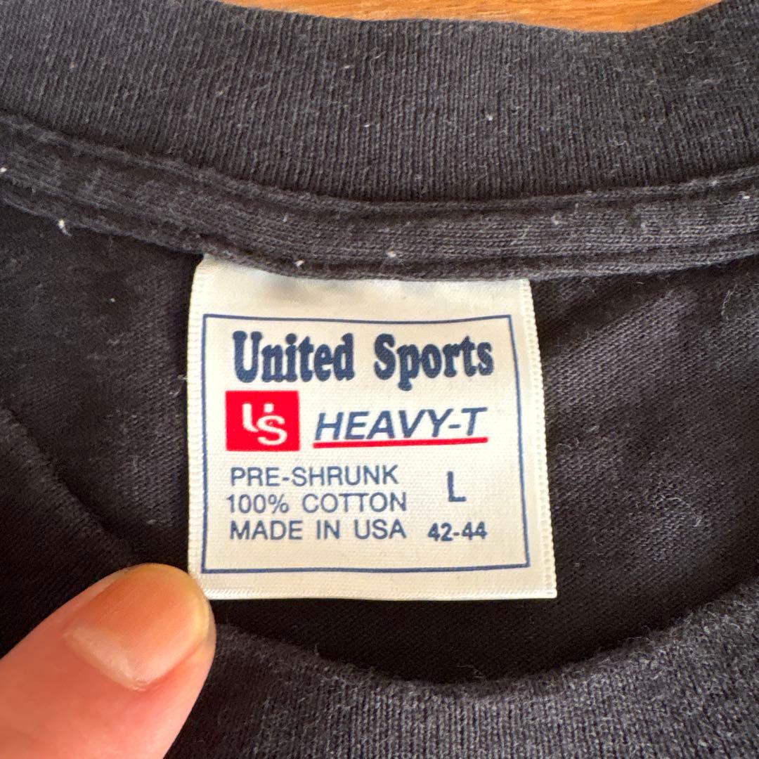 ミック•ジャガー風の黒 長袖Tシャツ Lサイズ