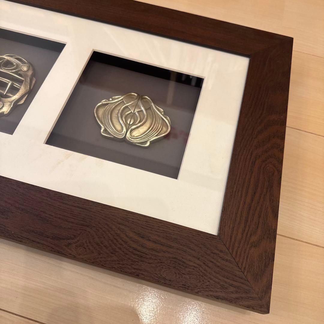 アジアンアンティーク調　バックルの壁掛けオブジェ