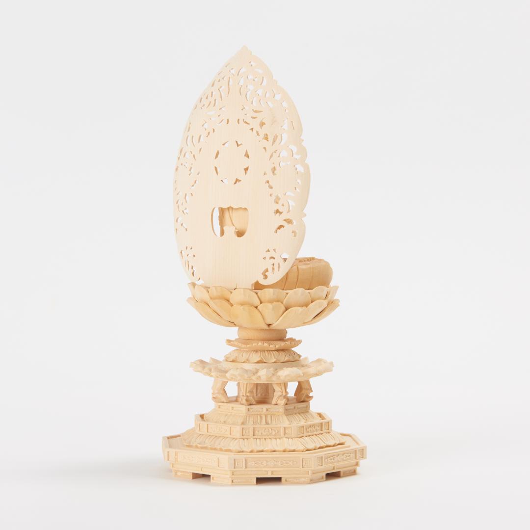 桧　２.５寸　勢至菩薩 仏像 #050