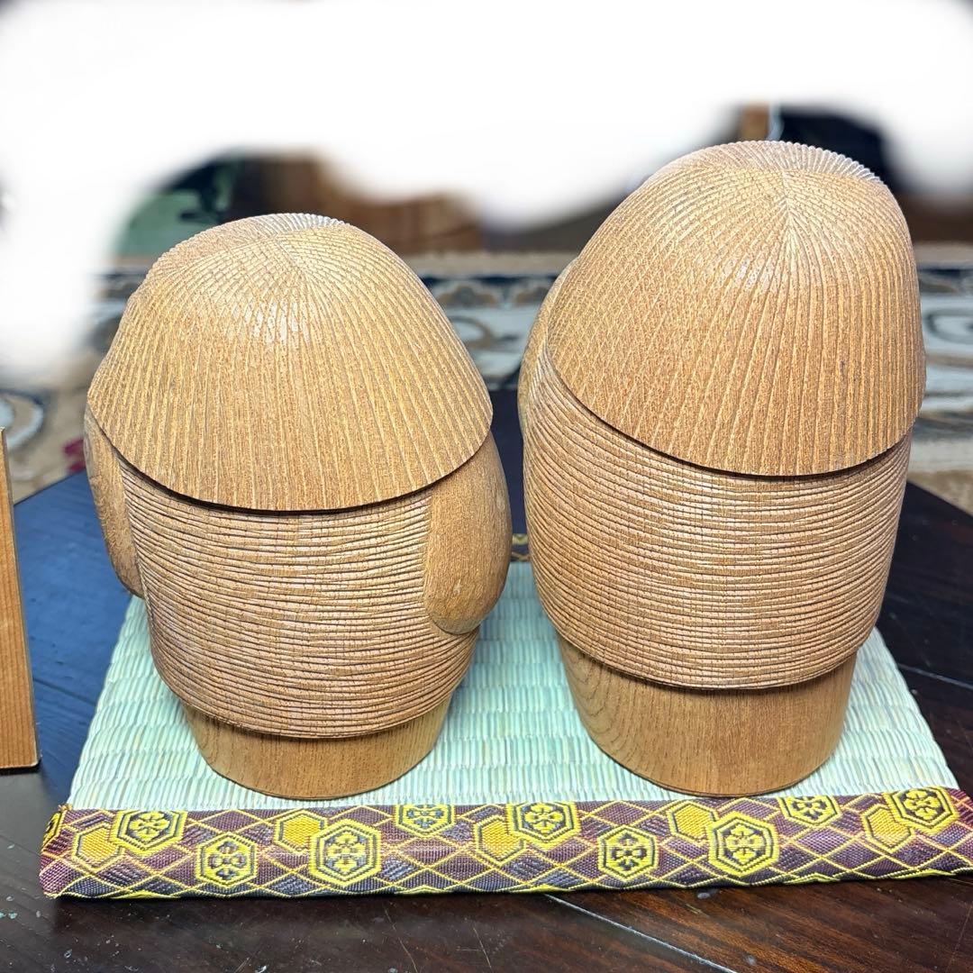 創作こけし　なかよし　吉田多加志作のこけし2体です。