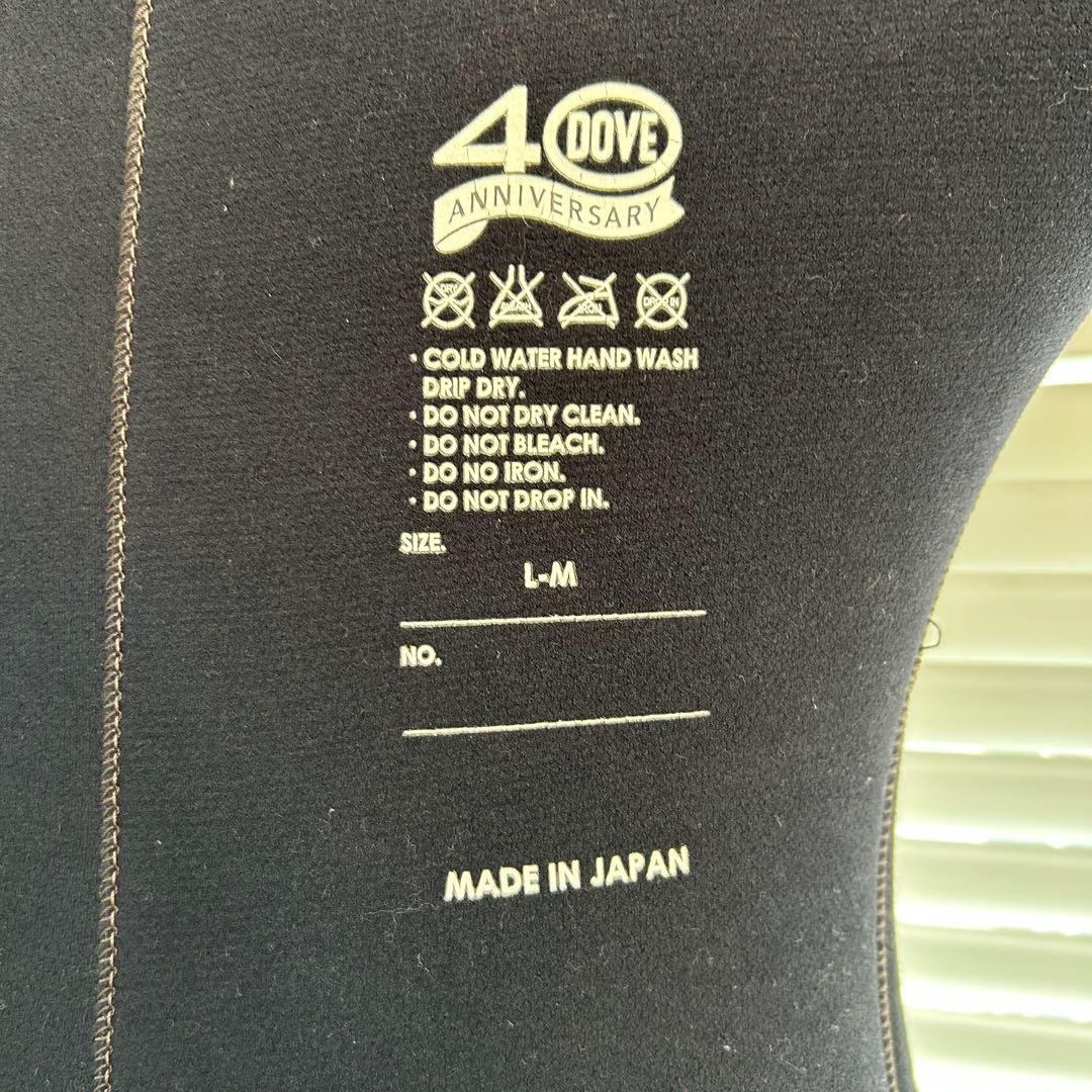 DOVE レディース ウェットスーツ セミドライ3×5mm チェストノンジップM