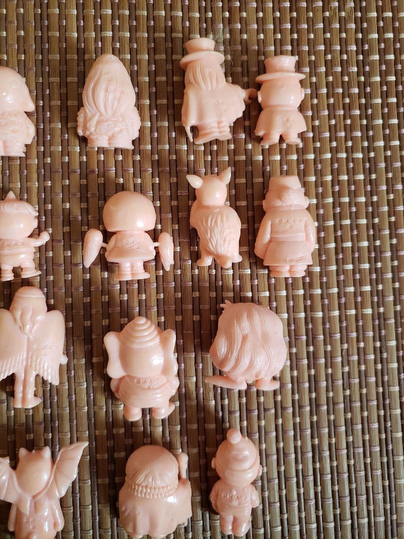 悪魔くん消しゴム　肌色　ペールオレンジ　フルセット　鬼太郎　キャラクター