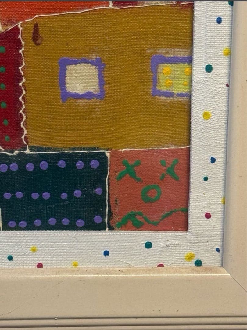 綿引明浩 無題 油彩 抽象画 20号 大作 サインあり 東京藝術大学院卒 一点物