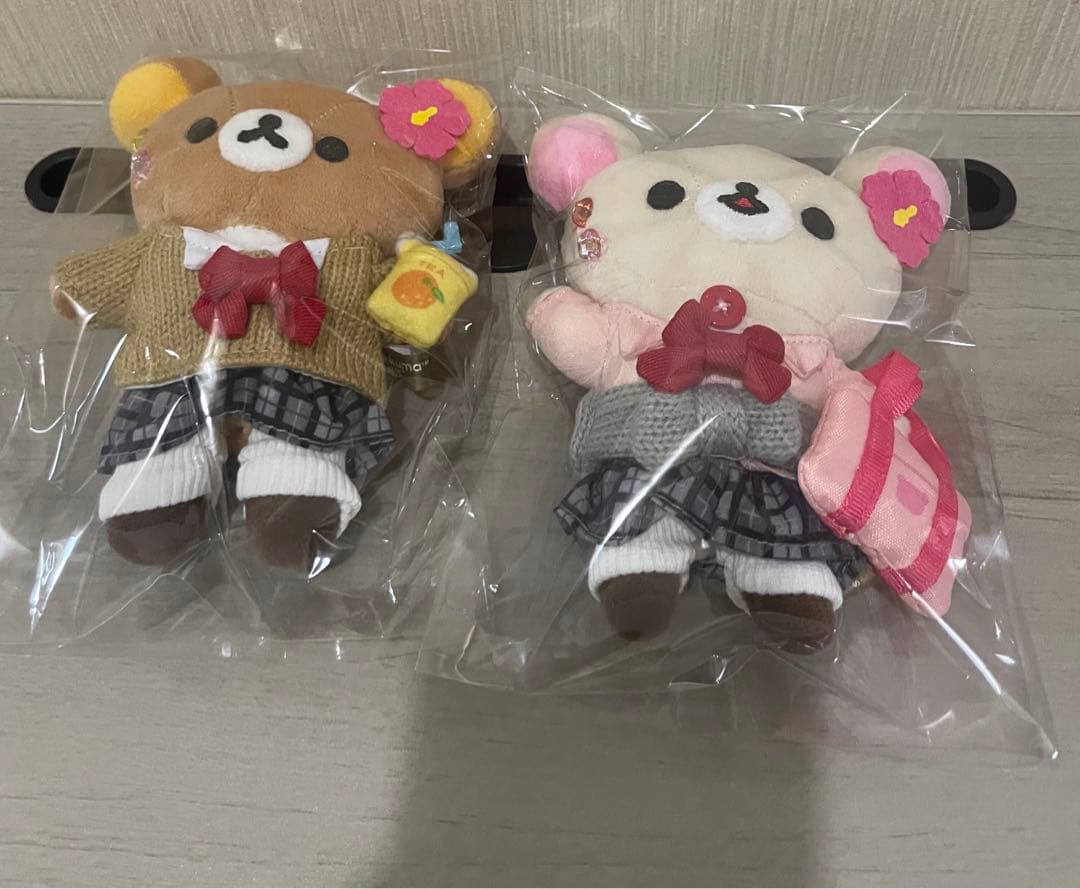 リラックマ リラスト限定 女子高生 ギャル ぶらさげぬいぐるみ 2種セット