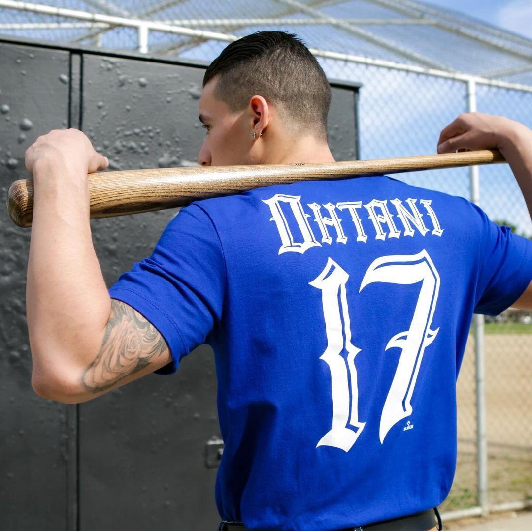 MC LA DODGERS SHOHEI OHTANI TEE BLUE 青