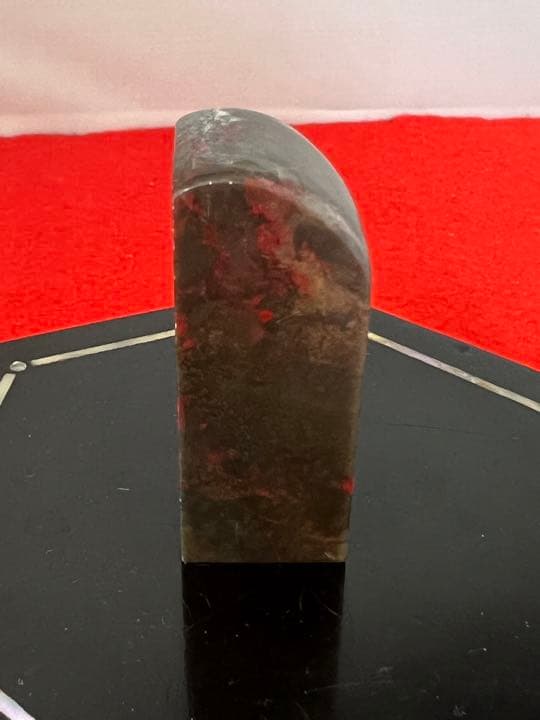 中国古美術　鶏血石印材　文房具 H12-09