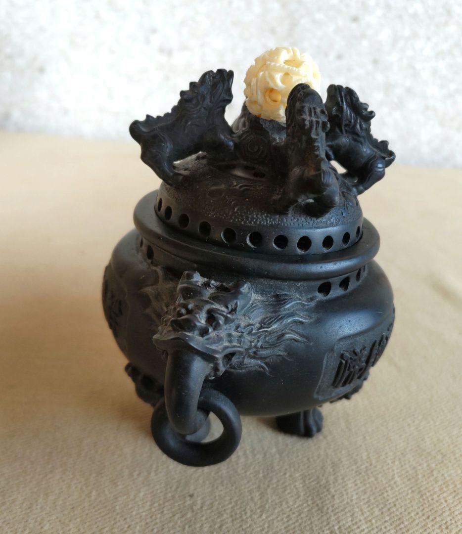 獅子、象の天球香炉