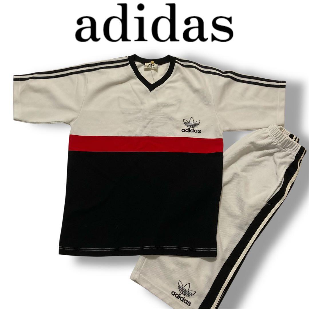 希少 90s adidas 背面ビッグロゴ 刺繍 90s風 セットアップ Y2K