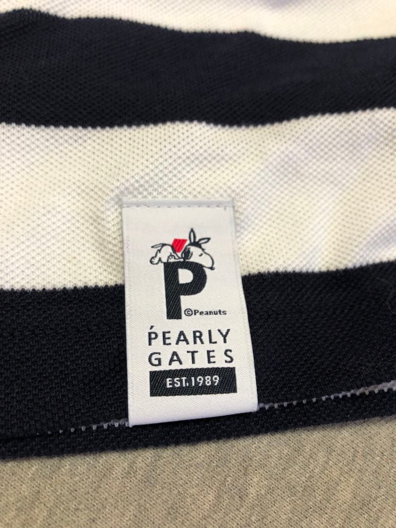 美品　パーリーゲイツ　スヌーピー　ボーダー　ポロシャツ