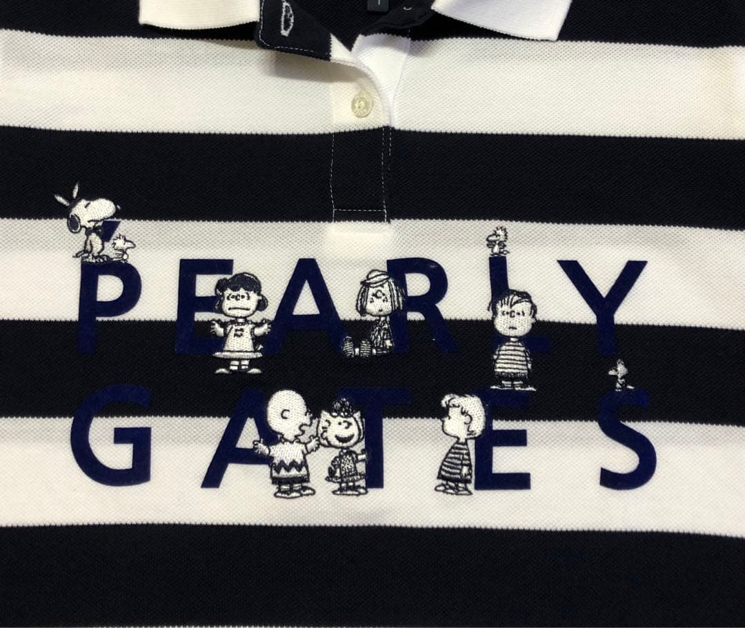 美品　パーリーゲイツ　スヌーピー　ボーダー　ポロシャツ