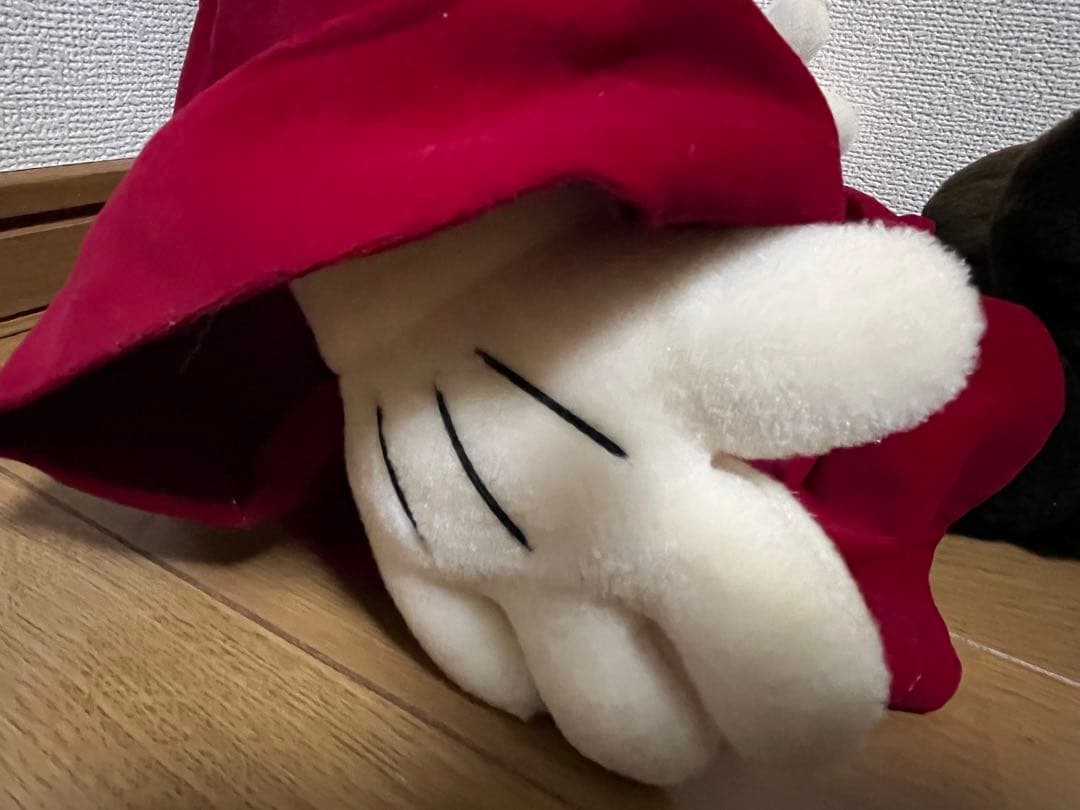 ミッキーマウス ぬいぐるみ 魔法使いの弟子　ファンタジア　大きめ　特大　タグ付き