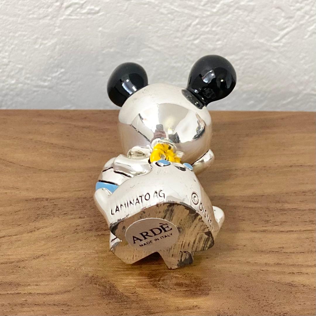 ARDE ITALY ディズニー ミッキー フィギュア 銀メッキ