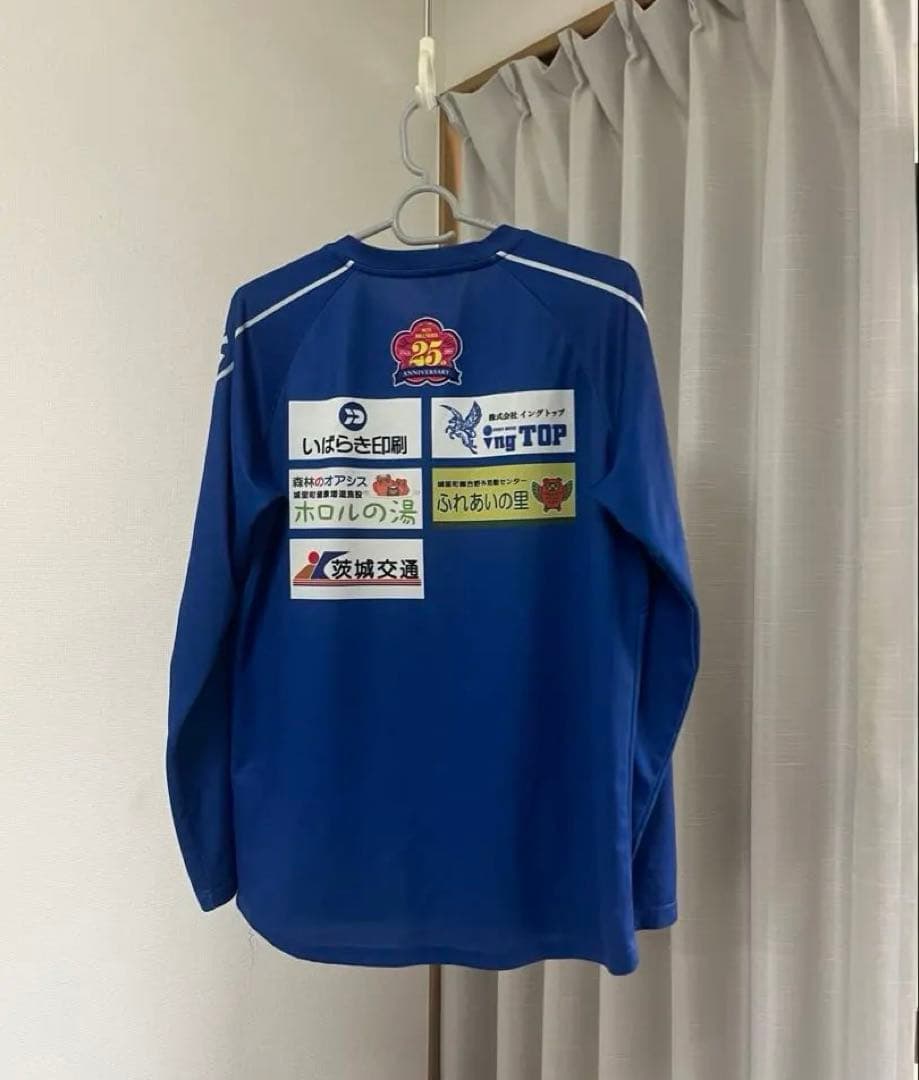 J2優勝　水戸ホーリーホック　練習着　非売品　サッカー　限定　ブルー　長袖
