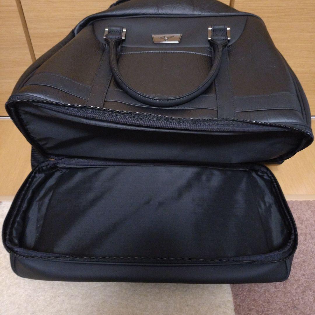 ブラック黒ゴルフバッグMIZUNO3点セット/ボストン/シューズ/カートバッグ