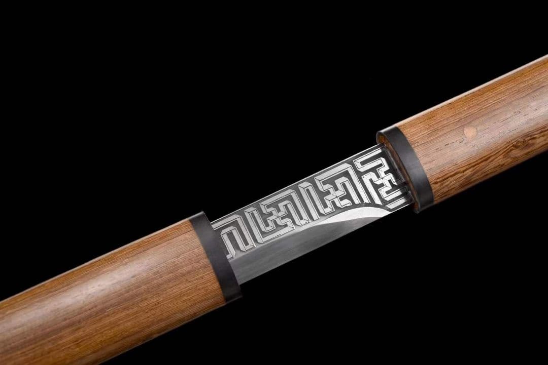 花梨木一体唐刀無天 古兵器 武具　刀装具　日本刀　模造刀 居合刀