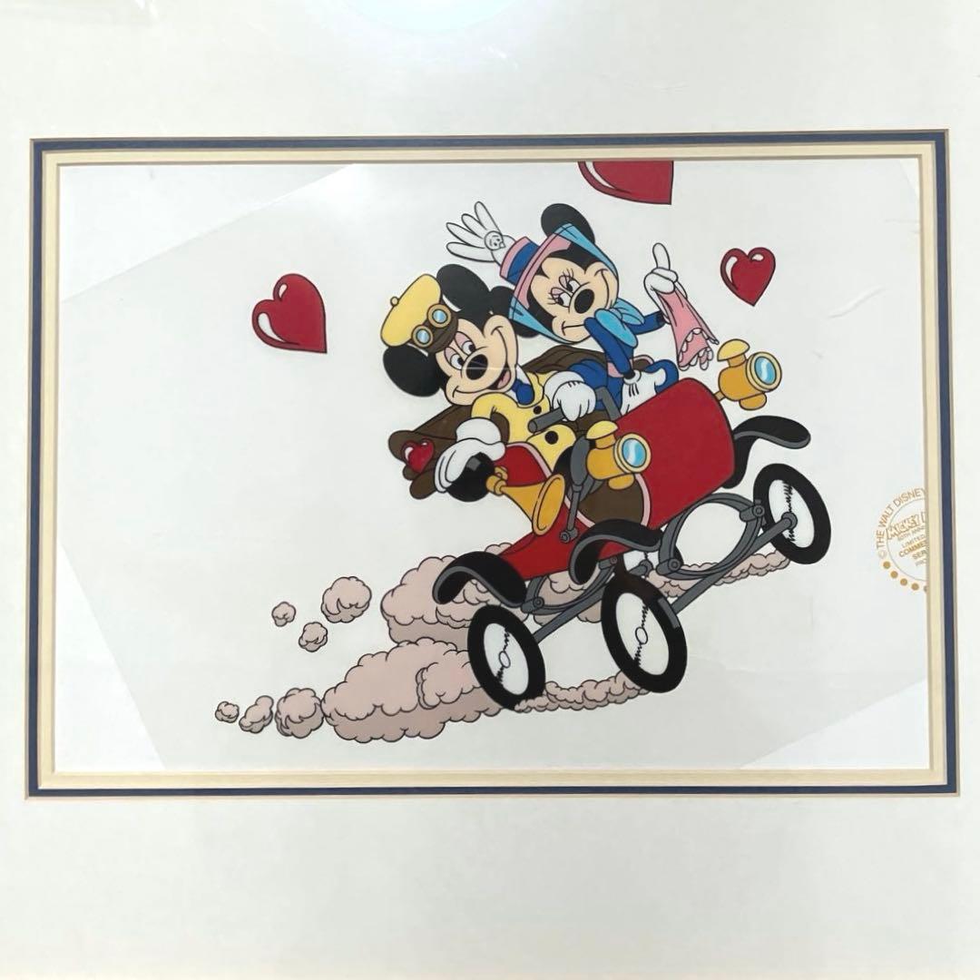 DISNEY ディズニー セル画 セリグラフミッキー&ミニー サンデードライブ