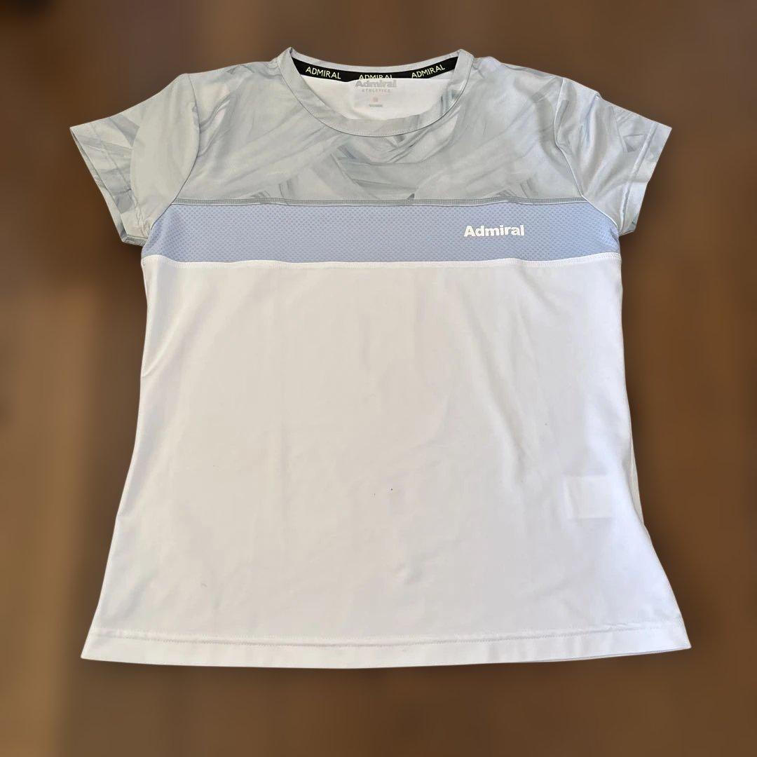 Admiral テニスウェア ホワイト/グレー　　M