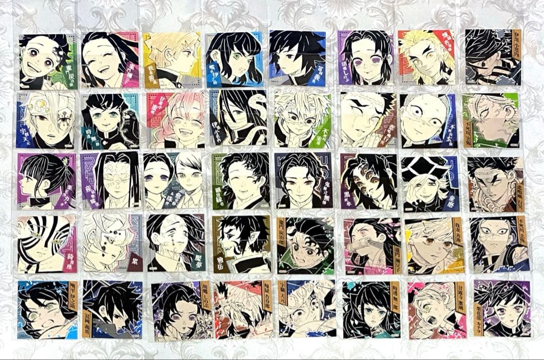 鬼滅の刃　スクエアステッカーコレクション　第1弾　全40種　コンプセット