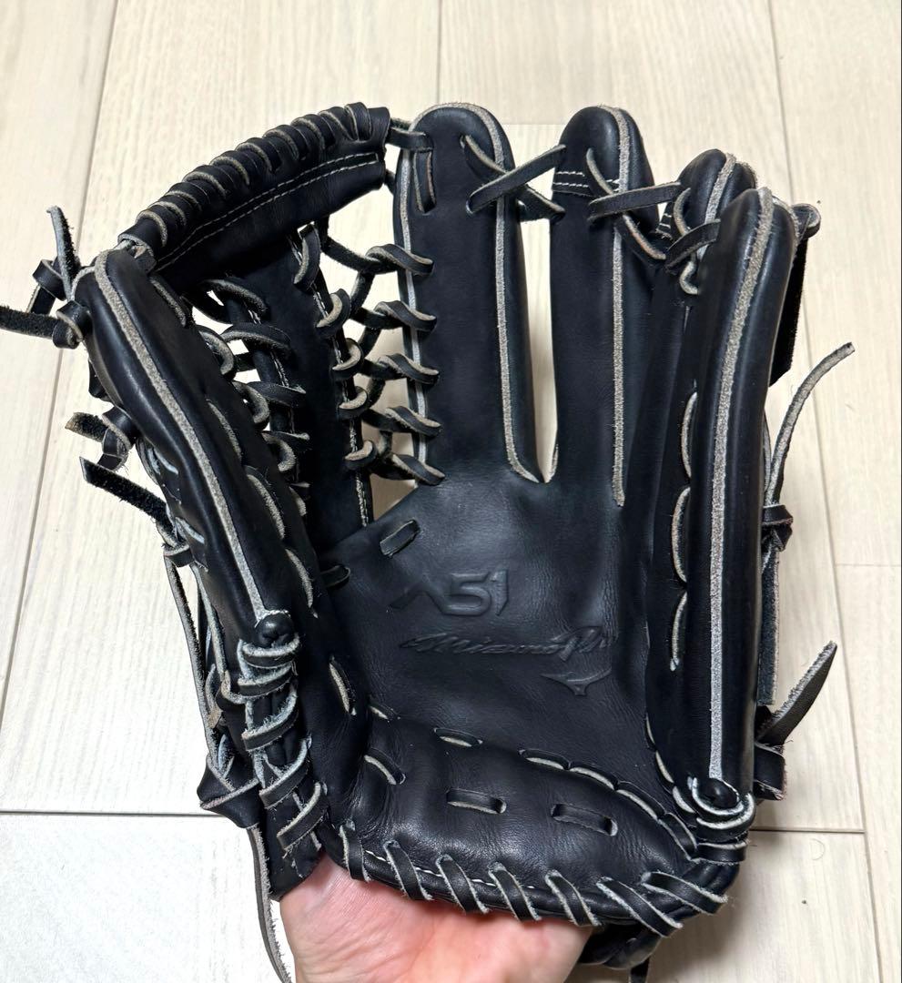 ミズノプロ硬式グラブA51イチローモデル　HAGA JAPAN