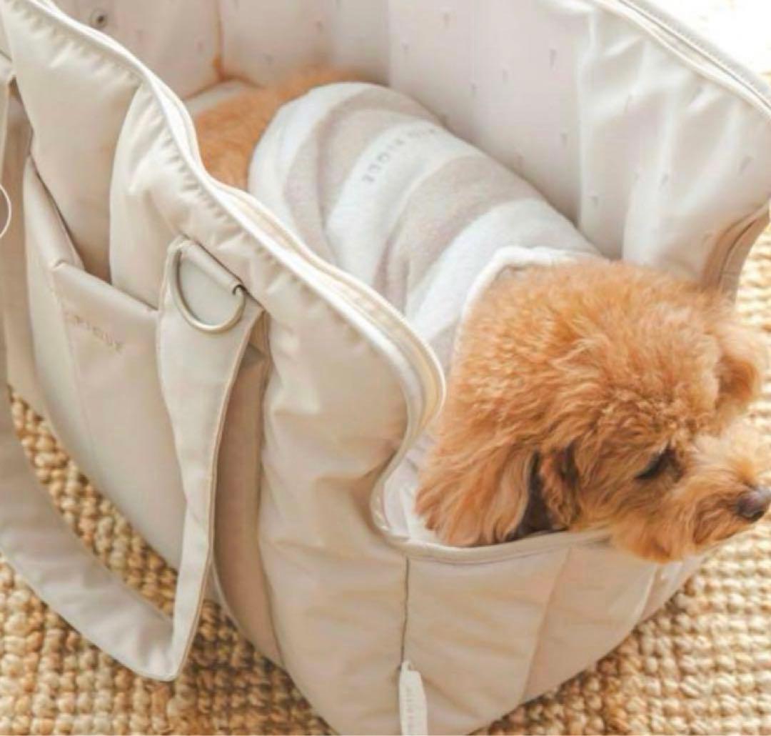 タグ保管＊ほぼ未使用＊ジェラートピケ⚠️中敷きなし　キルティングキャリーバック